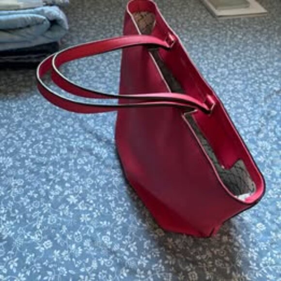Kate Spade Red Big Tote Bag Purse - Picture 2 of 6